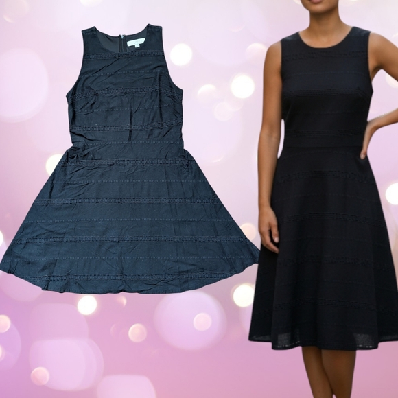 LOFT Dresses & Skirts - 2 For $10 - Ann Taylor LOFT Black Midi Dress Size 8